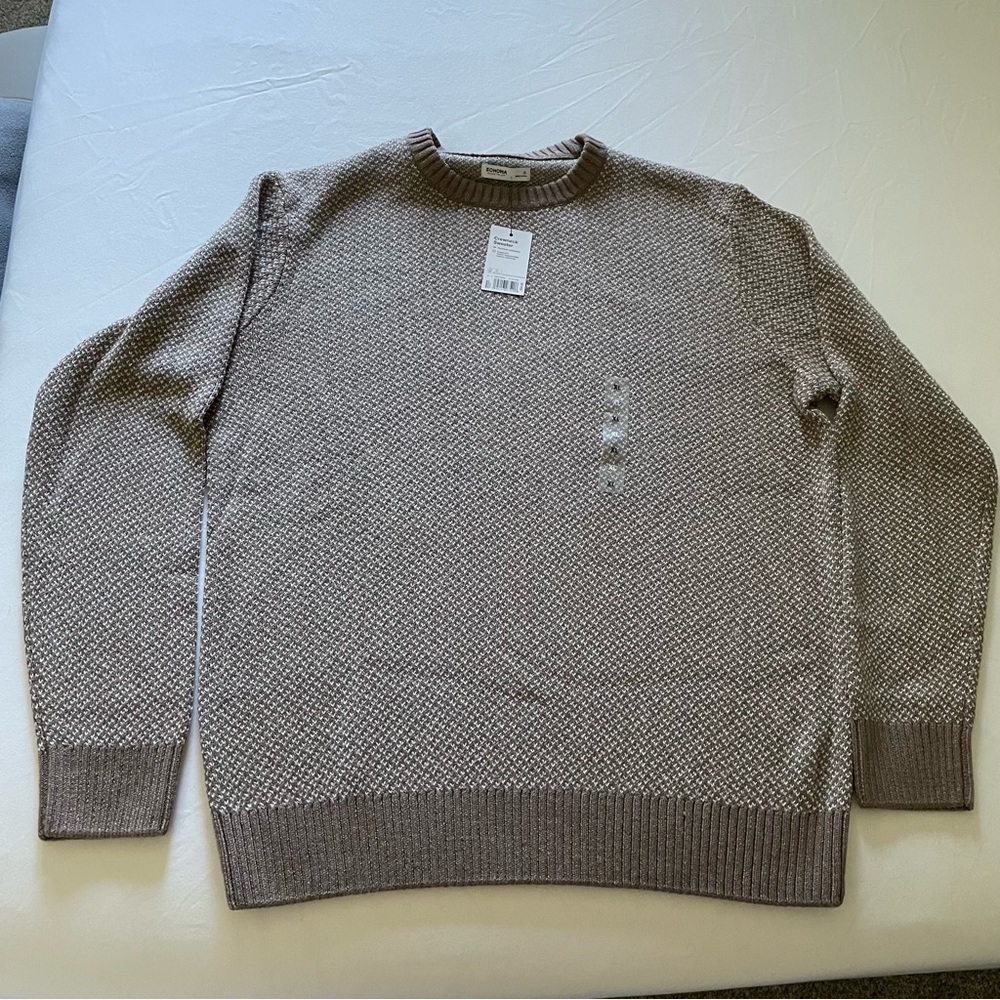 Sonoma Men's Tan Crewneck Sweater
